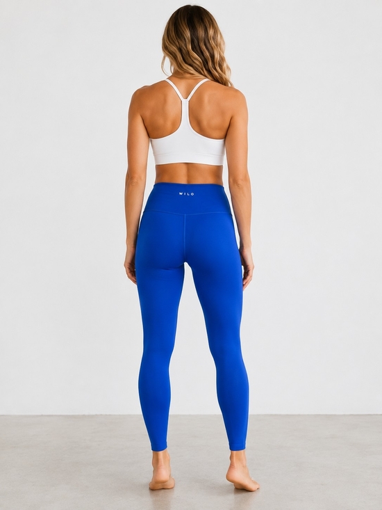 Wilo The Label Pants - NWOT- Wilo The Label High-Waist Ribbed Leggings in Electric Blue Women's Size M